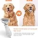 Townshine Pet Hair Dryer,2 in 1 Portable Home Pet Grooming Hair Dryer with Slicker Brush Adjustable Temperature Settings Effectively Reduces Shedding for Small, Medium and Large Pets (White)