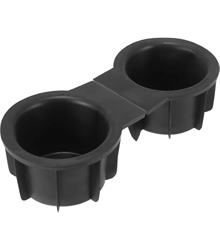 Porta Bicchieri Universale In Plastica Nera Hooke Road Per Auto, Barca, Camion - 2 Pezzi