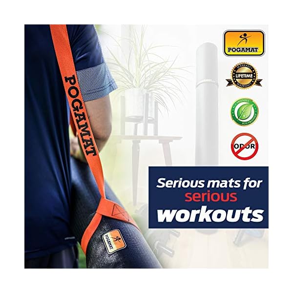Pogamat Premium Large Exercise Mat 6âx4â â 1/4" Thick Non-Slip Workout Mat for Home Gym, Cardio, Yoga, Equipment â Use with or Without Shoes - Image 7