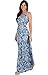KOH KOH Womens Long Sleeveless V-Neck Casual Flowy Cute Summer Print Maxi Dress