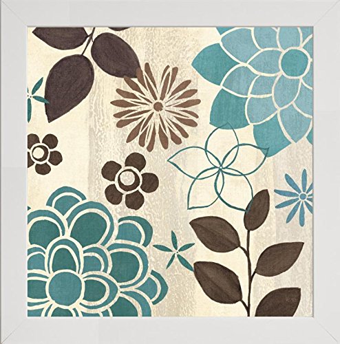 Frame Company Watson Range Abstract Garden II by Veronique Charron, Photo Frame - 8 x 8 Inches, White