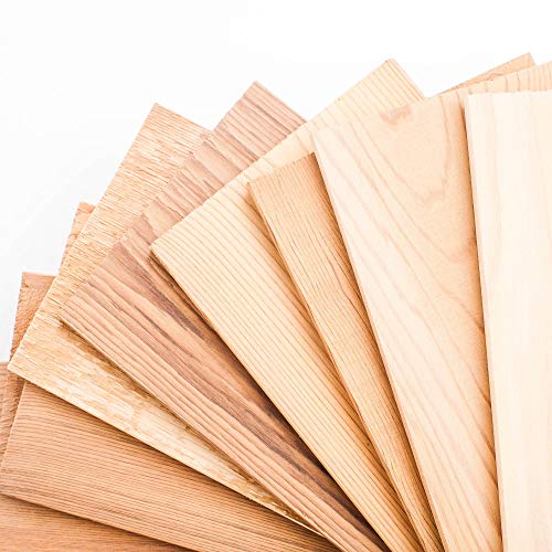Wood Fire Grilling Co. Grilling Planks - Bulk, 30 Pack - Fits 2-4 Servings On One 5"x11" Plank (Cedar) (Renewed)
