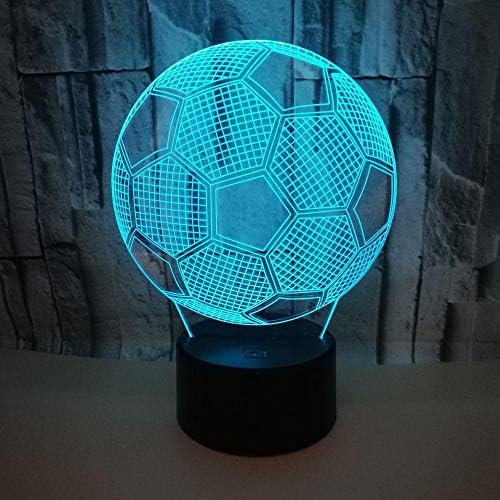 3D Optical Illusion Lamp Night Light Led Football Kids Mood Light Table Lamp Touch Switch Colors Change Birthday Gift