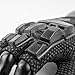 Valken Half Finger Plastic Back Gloves, Black, Medium/Large
