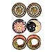 D&M Jewelry 6pcs 0G-3/4
