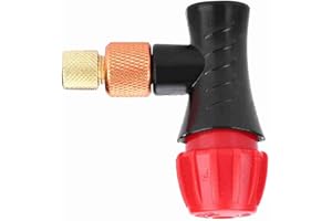 ZJchao Co2 Bike Tire Inflator, Co2 Inflator Aluminum Alloy Galvanized Mountain Road Bike Bicycle Adapter Pump Portable Air Ti