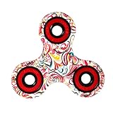 MNtech NEW Tri-Spinner Fidget Hand Spinner Camouflage Multi-Color, EDC Focus Toys (D)