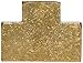 Anderson Metals - 56101-06 Brass Pipe Fitting, Barstock Tee, 3/8