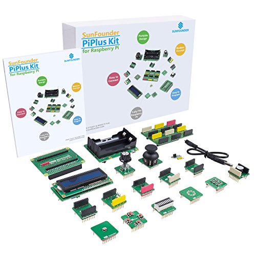 Raspberry pi sensor kit - sunfounder piplus 15-in-1 ste…