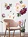 HAOKHOME Large Peony Flowers Wall Sticker for Nursery Bedroom Living Room Wall Decor