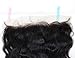 CHANTICHE Brazilian Remy Human Hair Free Part 13x4 inch Ear to Ear Lace Closure with Baby Hair Body Wave Lace Frontal Bleached Knots 12inches Natural Color