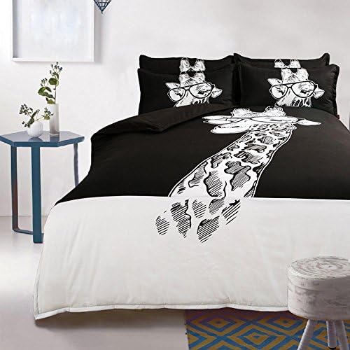 cute pet Bedding cartoon Duvet Set Double Duvet Set including (Bed linen Quilt cover Bed sign Pillow Cases), D, 220x240cm