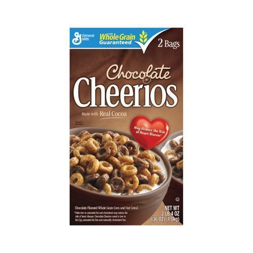 General mills choc cheerios whl grn oat cereal 2 bags (016000261631)