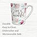 Tropele Unique Ceramic Coffee Mug,16oz Inspirational Coffee Cups,Tea Cups Coffee Mugs Gifts, Unique Ceramic Coffee Mug For Women, Novelty mug, Beautiful flower,floral Mug,Fine Bone China Mugs?