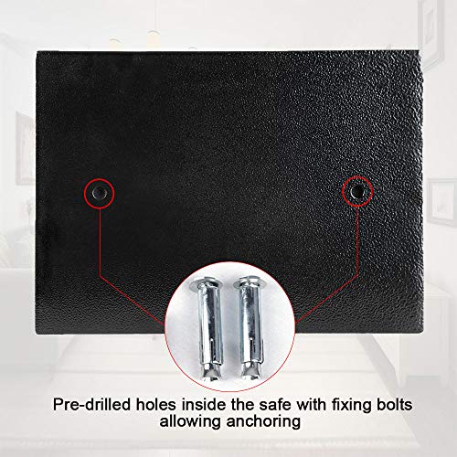 AEGIS Small Slim Top Opening Desk Drawer Security Safe Box with