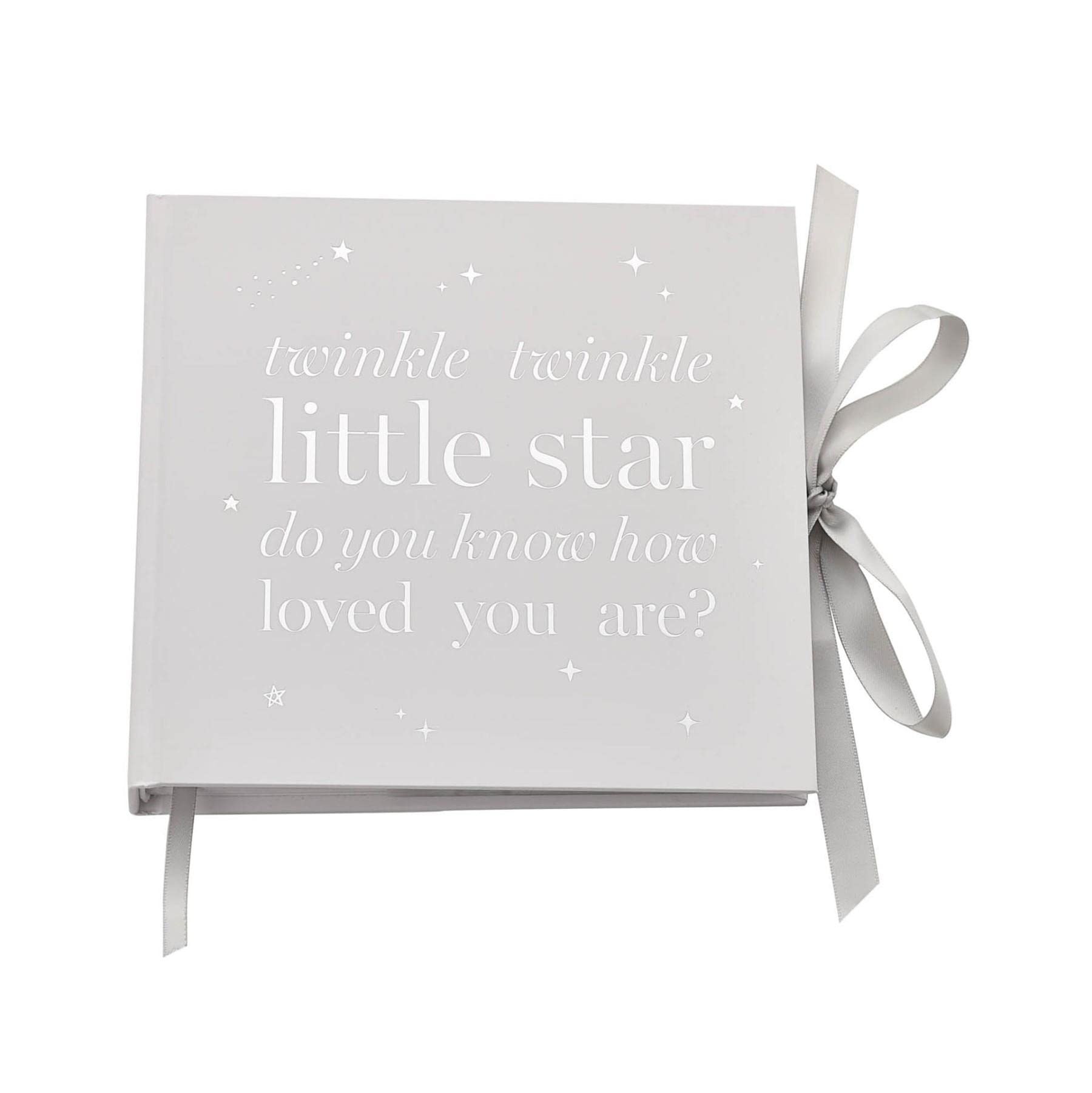 Baby Photo Album by Bambino Stars 4' x 6' - White/Twinkle Twinkle
