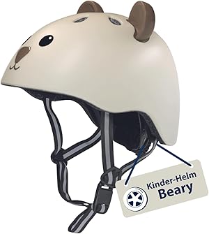 HUDORA Kinderhelm mit süßem Tier-Motiv - Bequemer Kleinkind-Helm in XXS/XS - Sicherer Fahrradhelm - Hochwertiger Kinder-Helm für Mädchen & Jungen - Ideal für Laufrad/Scooter & Fahrrad