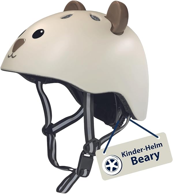 HUDORA Kinderhelm mit süßem Tier-Motiv - Bequemer Kleinkind-Helm in XXS/XS - Sicherer Fahrradhelm - Hochwertiger Kinder-Helm für Mädchen & Jungen - Ideal für Laufrad/Scooter & Fahrrad