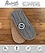 Pembrook Ladies Tall Cable Knit Slipper Socks – Memory Foam + Non-Skid Sole - Sizes S, M, L – Faux Suede Sole - Great Plush Slip On House Slippers For Adults, Women, Girls