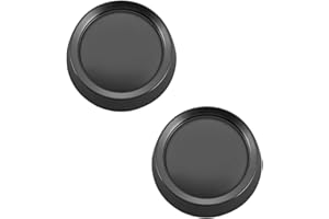 CAMGJORT 26115-E Round Fan Control Light Dimmer Switch Knob,1/4 inch Dia D Shaped Shaft,Black(2 PCS)