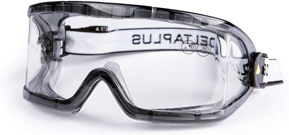 LANFEIER Protective Safety Glasses, Splash Goggles, Wide-Angle Eye Protection, Adjustable Standard Glasses, Unisex Eyewear Glasses