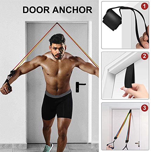 KIKAL-Resistance-Bands-Set-Exercise-Bands-with-Handles-Door-Anchor-Carry-Bag-Legs-Ankle-Straps-for-Resistance-Training-Physical-Therapy-Home-Workout-Yoga-Pilates