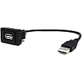MOTONG Male to Female USB Cable Charger for Toyota VIOS/ALTIS (35 * 24mm)