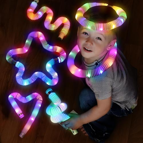 Mikulala 24 Pcs Light up Party Favors for Kids 4-8-12, Halloween Glow Sticks Accessories for Kids, Neon Birthday Gifts, Go Return Goodie Bag Stocking Stuffer Fillers Classroom Prizes for Boys Girls
