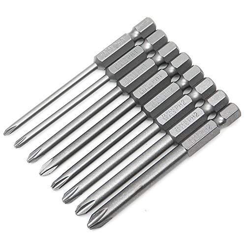 8pcs 3 inch magnetic long hex cross head screwdriver bi…