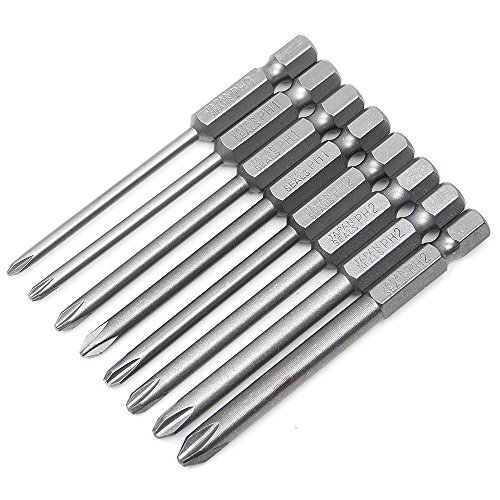 8pcs 3 Inch Magnetic Long Hex Cross Phillips Screw Head Screwdriver Bits Electric Screwdriver Set