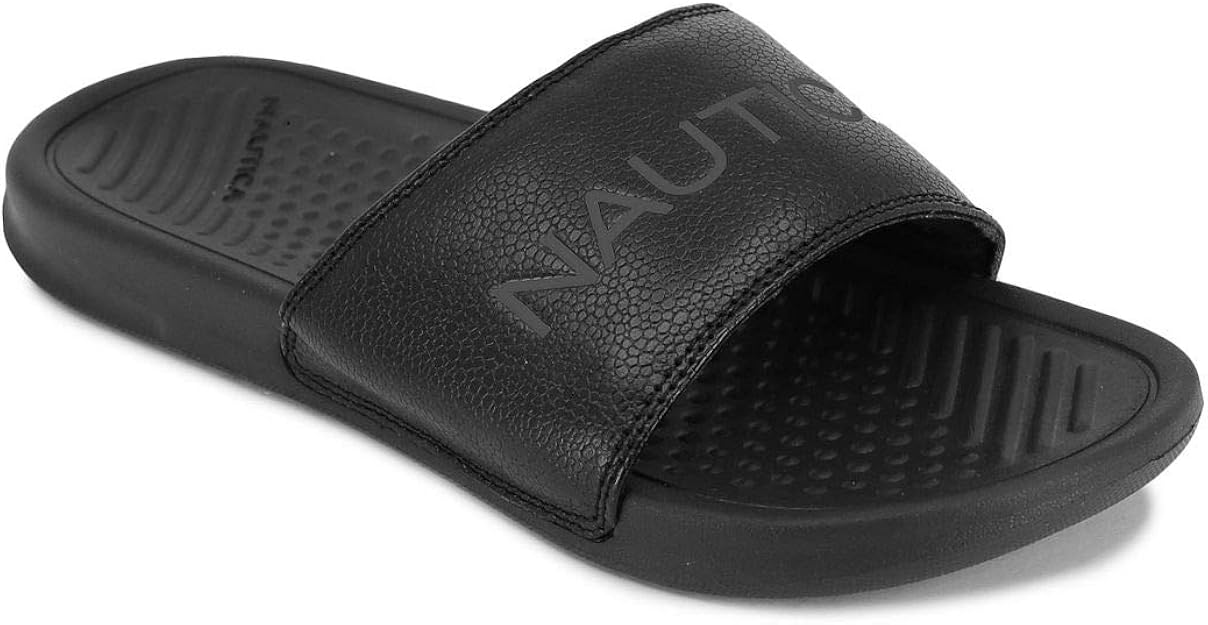 Amazon.com | Nautica Men's Athletic Slide Comfort Sandal | Sport Sandals & Slides