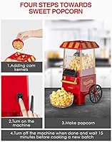 Aicook Eléctrico Vintage Palomitero, Máquina de Palomitas con Gran ...