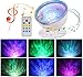 Light Projector, Ohuhu Remote Control Night Light Upgraded Ocean Wave Light Projector 7 Colors with Built-in Speaker