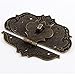 Uxcell a15060800ux0302 97mmx73mm Suitcase Jewelry Box Hasp Latch Lock Antique Bronze Tone Zinc Alloy