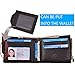 RFID Leather Mens Bifold Wallets With Slim Minimalist Card Wallet Front Pocket (brown)