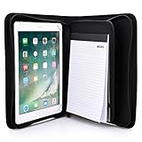 Cooper BIZMATE Padfolio Organizer case Compatible with Apple iPad Pro 10.5 | Business Executive Tablet Portfolio with A5 Notepad Paper Pad | Pen Holder, Card Pockets (Black)