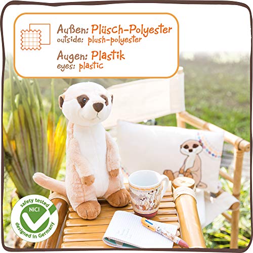 NICI Kuscheltier Erdmännchen 30 cm – Erdmännchen Plüschtier für Mädchen, Jungen & Babys – Flauschiges Stofftier Erdmännchen zum Kuscheln, Spielen und Schlafen – Gemütliches Schmusetier – 45850 – Bild 5