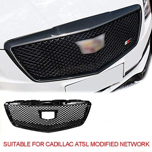 OTQEALY Compatible With/Replacement For Car Front Radiator Grilles Is Suitable For Cadillac Atsl 2014/2017/2016, Car Network Modification, Abs Front Sports Grill Plugin,2017
