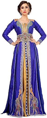 Kolkozy Fashion Women's Jacket Moroccan Wedding Caftan Dress