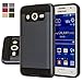 Galaxy Core 2 II Case, Aomax® Anti-Shock Brushed Metal Texture Armor case, Dual Layer Protection TPU & PC Hybrid Non-slip Protective Case For Samsung Galaxy Core II G355M G355h (VLS Metal Slate)
