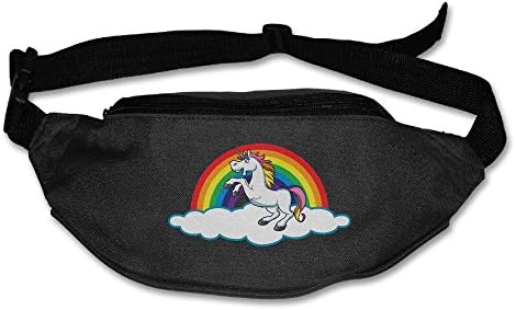 Unicorn Rainbow Unisex Outdoor Sports Running Jogging Travel Cycling Hunting Utralthin Waist Pack Bag Runner Belt