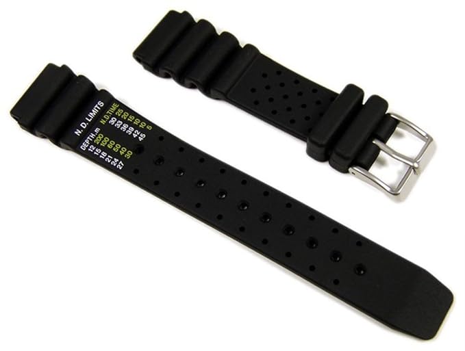 Citizen Marken Ersatzband Uhrenarmband Kautschuk für Promaster Diver AY5000-05L Dekompressionstabelle 20 mm