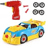 Mr.Fix.it Race Car Toy Take-A-Part Battery-Operated Drill Set with Lights and Sounds