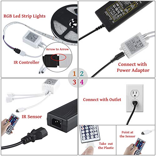 LED Strip Lights, YORMICK 32.8 Feet/10M 300LED Light Strip SMD 5050