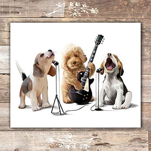 Funny Dog Wall Art Unframed 8x10 Puppy