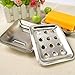Blacksail Large Size Stainless Steel Bar Soap Dish Holder with Draining Tray for Bathroom Shower (1)