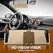 PIXNOR Durable Anti Glare Anti-dazzle Clip-on Auto Car Sun Visor Mirror Sun Shield