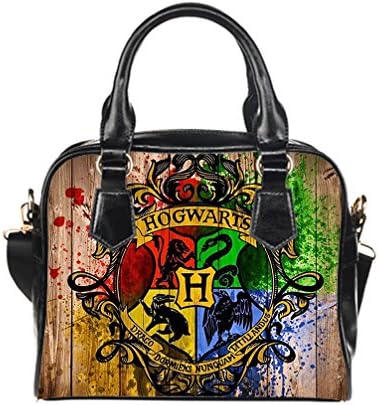 JIUDUIDODO Custom Harry Potter PU leather Casual Shoulder Handbag Top Handle Handbags Messenger Bags (Twin Sides)