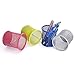 Forliver Mesh Pen Holder 4 inch Metal Pen Organizer Pencil Cup for Desk Office Pencil Holders, 4 Pack (Colorful)