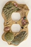 Seashell Nautical Electrical Outlet Duplex Plate Cover